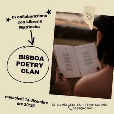 TORNA IL  POETRY CLAN DA BISBOA