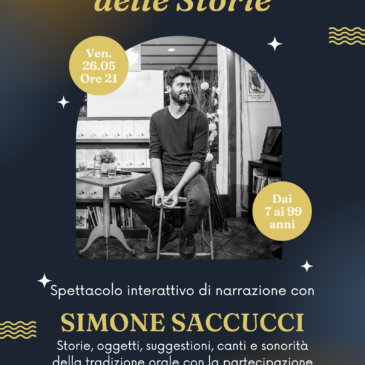 SIMONE SACCUCCI RACCONTA… IL POTERE DELLE STORIE